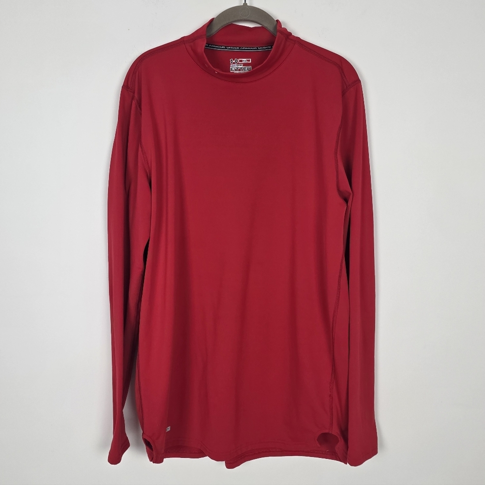 Under Armour Men's Red Long Sleeve Tee
